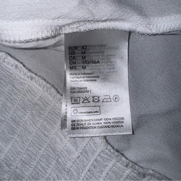 H&M White Button-Front Ruffle Strap Top - Picture 7 of 8